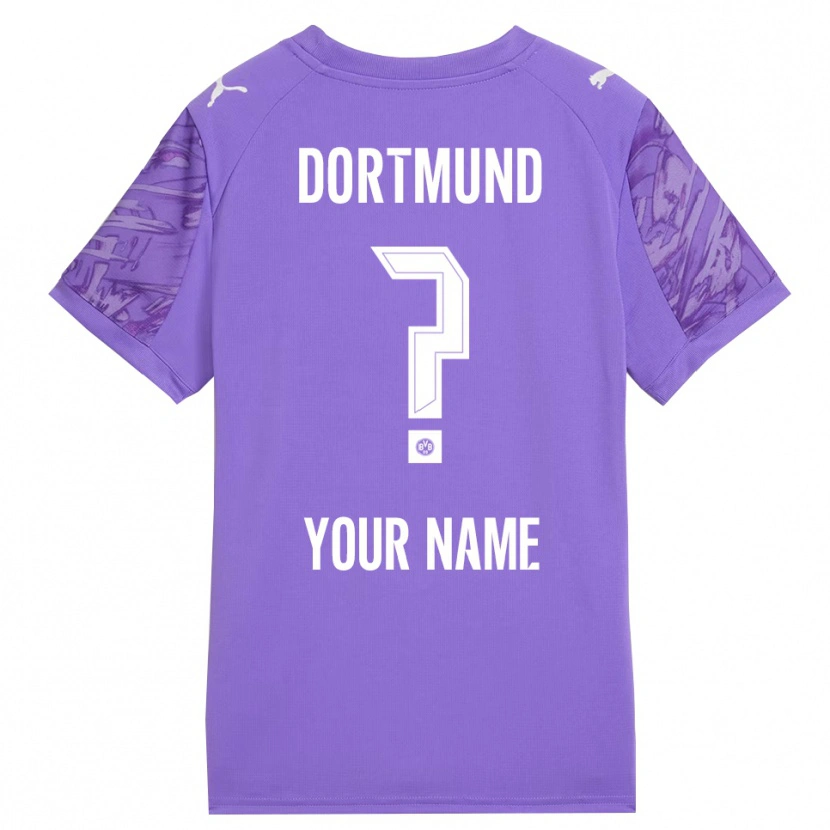 Danxen Hombre Camiseta Borussia Dortmund Lila Blanco Portero Equipación 2025/26 La Camisa