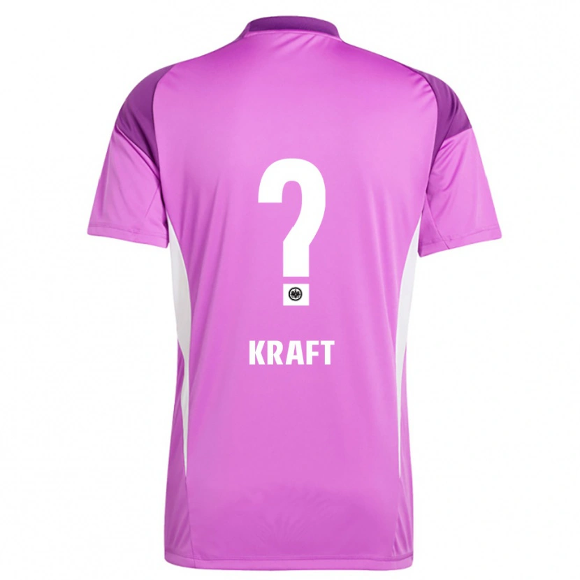Danxen Hombre Camiseta Nico Kraft #0 Lila Blanco Portero Equipación 2025/26 La Camisa
