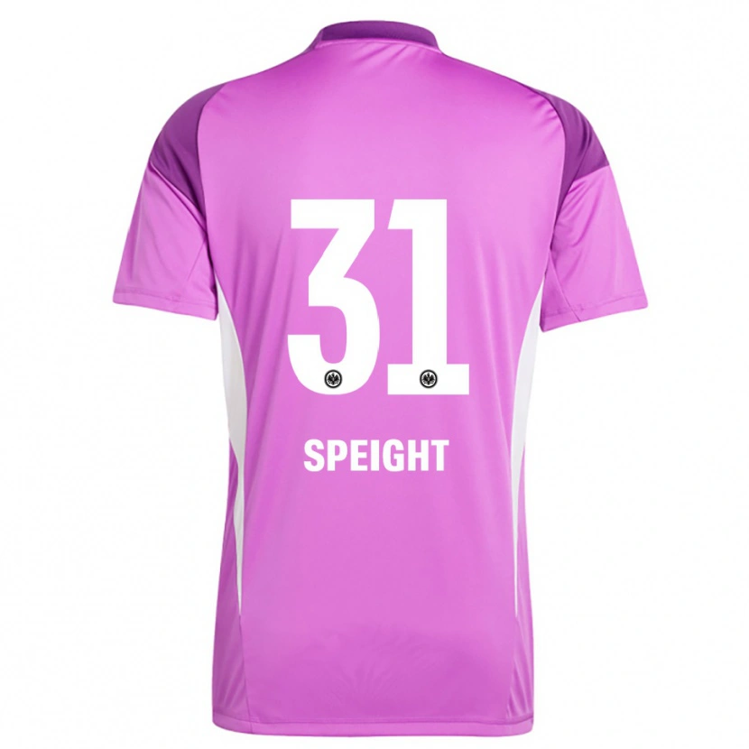 Danxen Hombre Camiseta Benjamin Speight #31 Lila Blanco Portero Equipación 2025/26 La Camisa