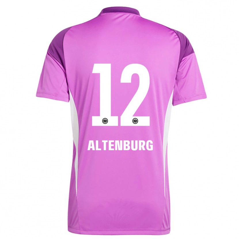 Danxen Hombre Camiseta Lina Altenburg #12 Lila Blanco Portero Equipación 2025/26 La Camisa