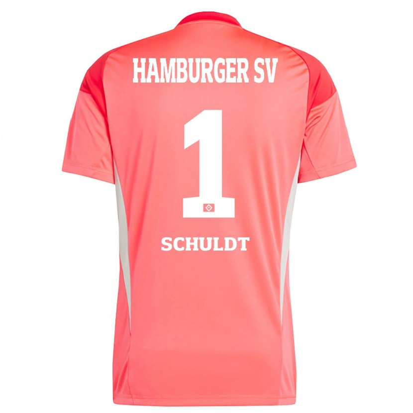 Danxen Hombre Camiseta Inga Schuldt #1 Naranja Rojo Portero Equipación 2025/26 La Camisa
