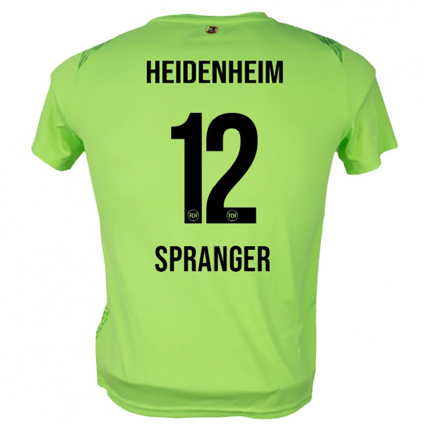 Danxen Hombre Camiseta Luke Spranger #12 Verde Pálido Portero Equipación 2025/26 La Camisa