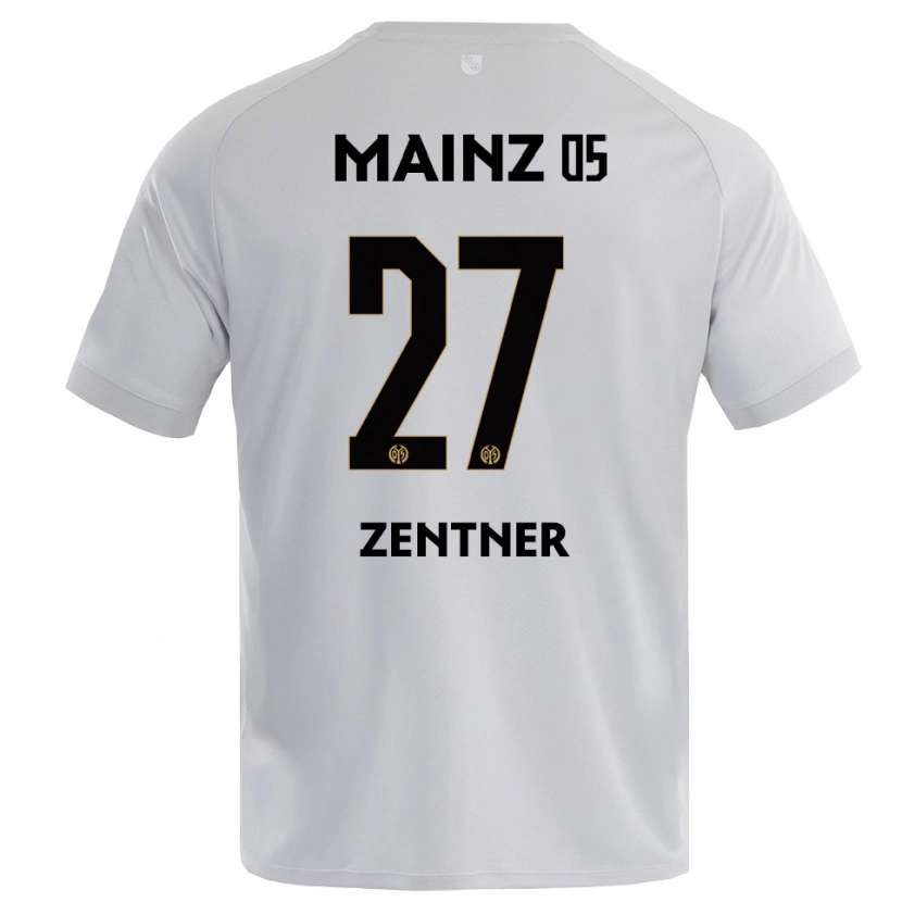 Danxen Hombre Camiseta Robin Zentner #27 Gris Azul Claro Portero Equipación 2025/26 La Camisa