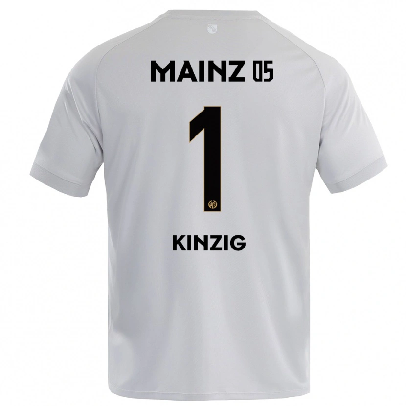 Danxen Hombre Camiseta Maximilian Kinzig #1 Gris Azul Claro Portero Equipación 2025/26 La Camisa