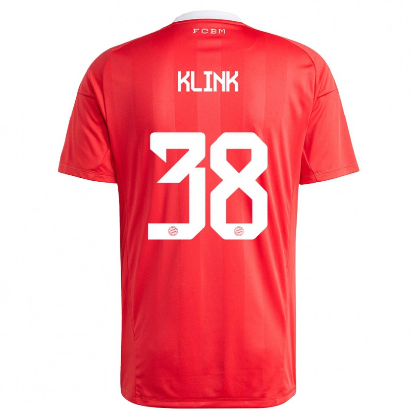 Danxen Hombre Camiseta Anna Klink #38 Blanco Rojo Portero Equipación 2025/26 La Camisa