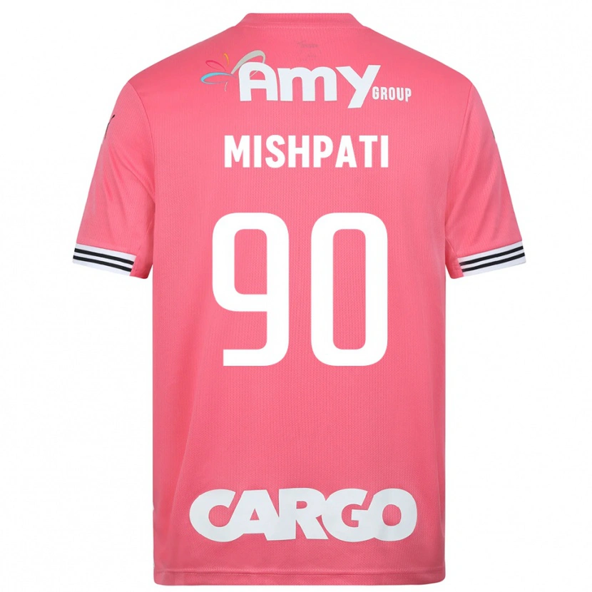 Danxen Hombre Camiseta Roi Mishpati #90 Blanco Rosa Portero Equipación 2025/26 La Camisa