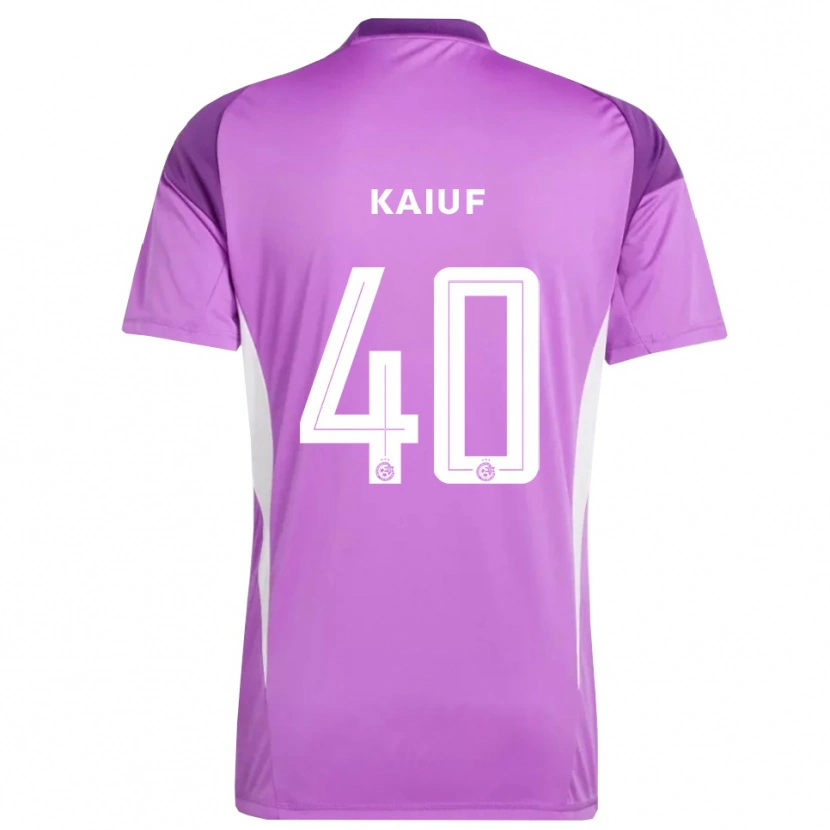 Danxen Hombre Camiseta Sharif Kaiuf #40 Lila Morado Portero Equipación 2025/26 La Camisa