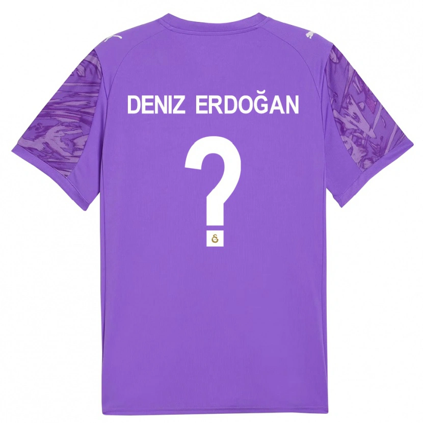 Danxen Hombre Camiseta Ali Deniz Erdoğan #0 Blanco Morado Portero Equipación 2025/26 La Camisa