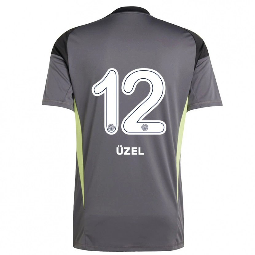 Danxen Hombre Camiseta Nevzat Üzel #12 Gris Tenue Negro Portero Equipación 2025/26 La Camisa
