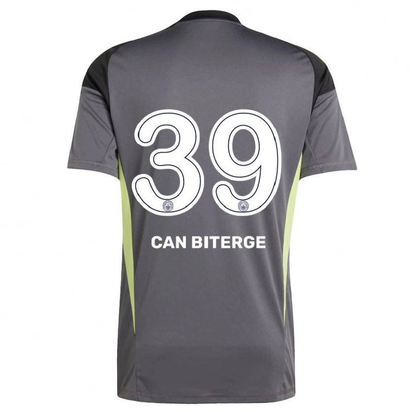 Danxen Hombre Camiseta Engin Can Biterge #39 Gris Tenue Negro Portero Equipación 2025/26 La Camisa