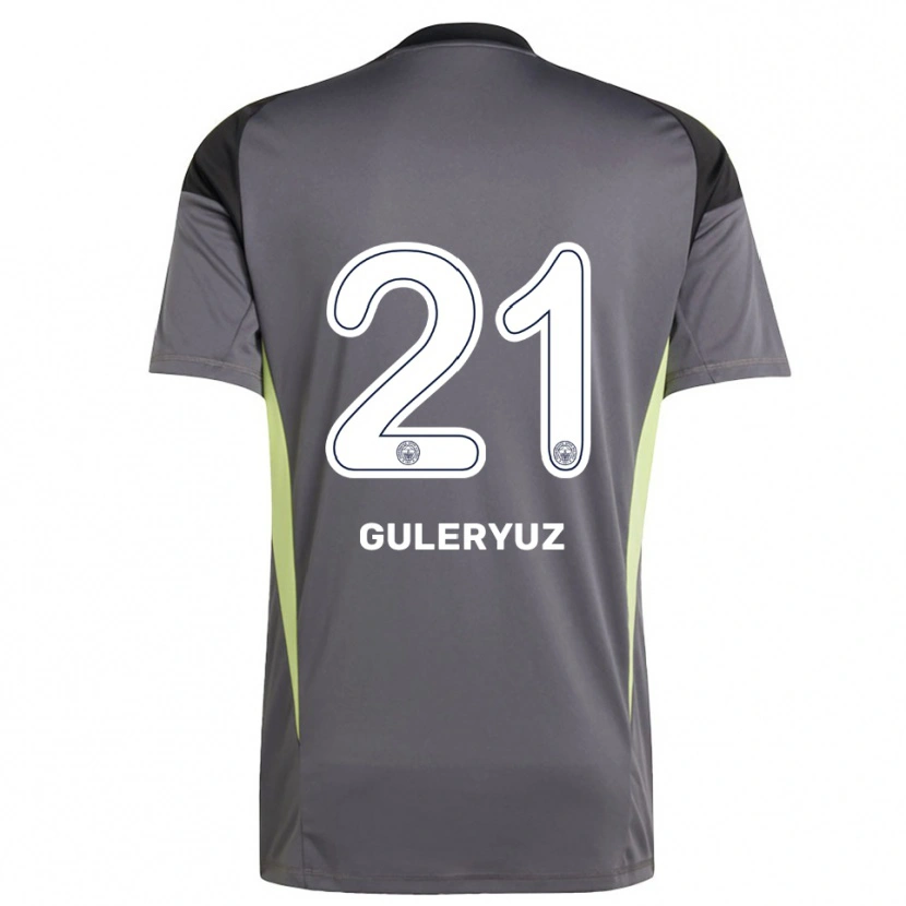 Danxen Hombre Camiseta Göknur Güleryüz #21 Gris Tenue Negro Portero Equipación 2025/26 La Camisa