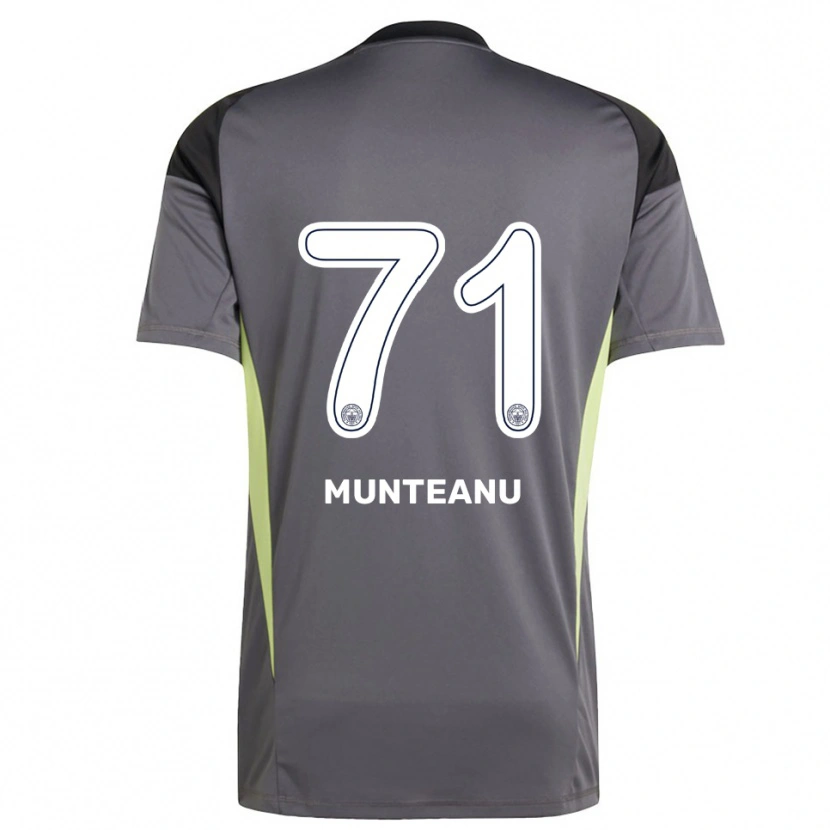 Danxen Hombre Camiseta Natalia Munteanu #71 Gris Tenue Negro Portero Equipación 2025/26 La Camisa