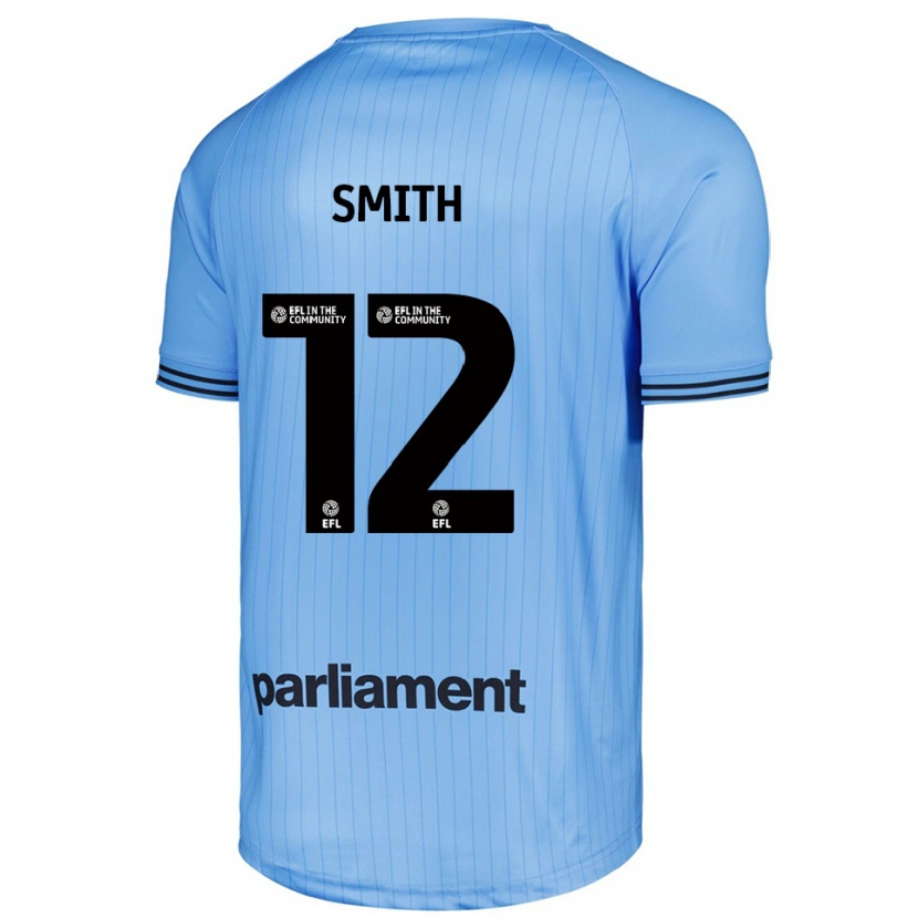 Danxen Mujer Camiseta Jackson Smith #12 Azul Claro Cielo Portero Equipación 2025/26 La Camisa