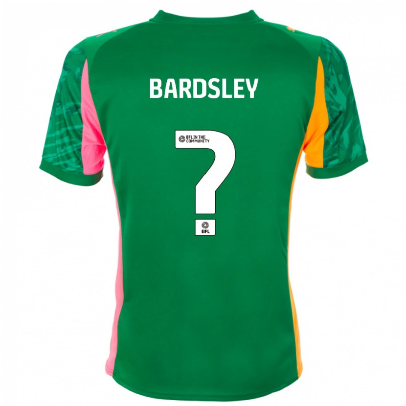 Danxen Mujer Camiseta Harvey Bardsley #0 Naranja Verde Portero Equipación 2025/26 La Camisa