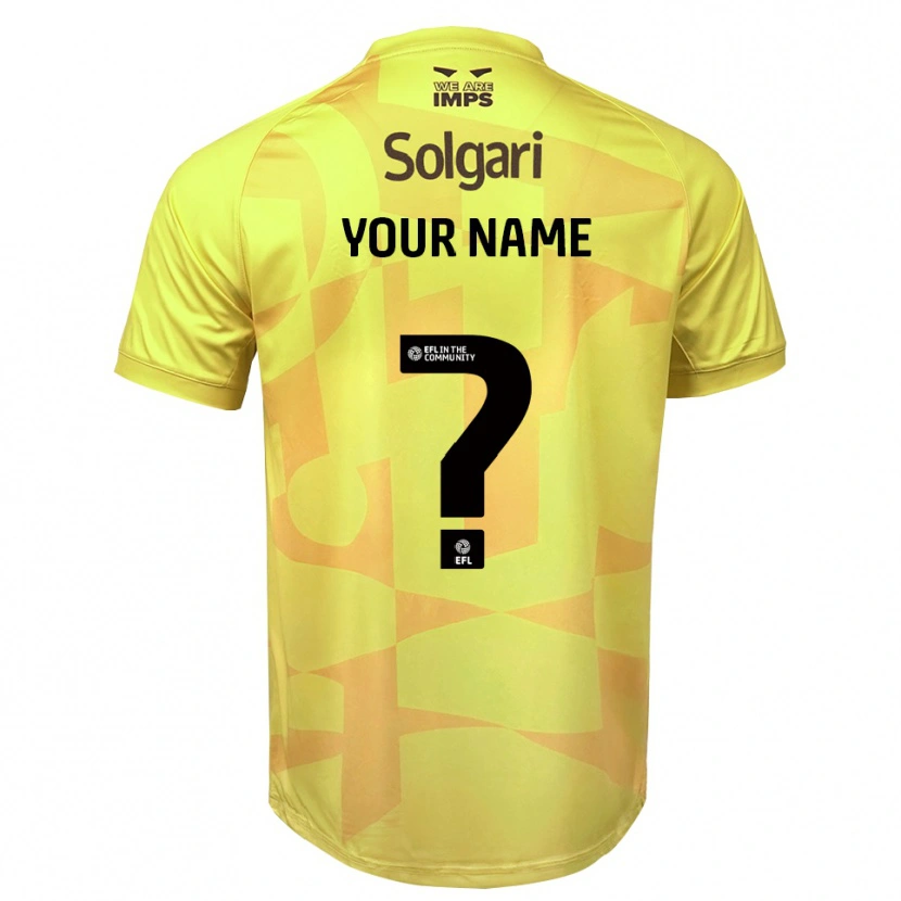 Danxen Mujer Camiseta Lincoln City Negro Amarillo Portero Equipación 2025/26 La Camisa
