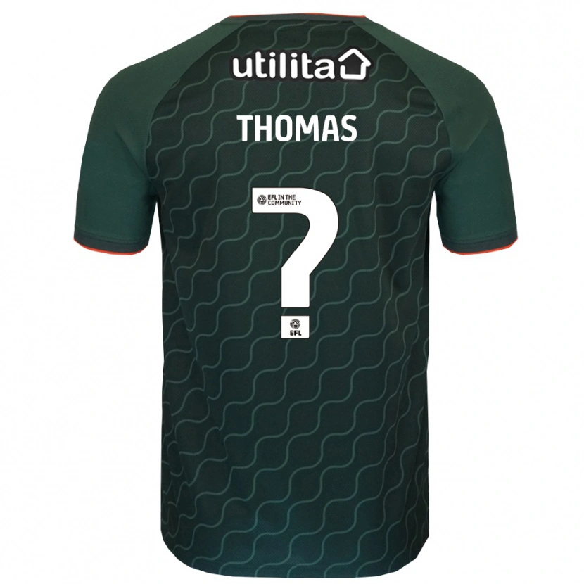 Danxen Mujer Camiseta Lucas Thomas #0 Verde Oscuro Portero Equipación 2025/26 La Camisa