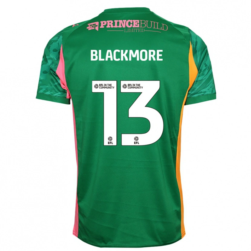 Danxen Mujer Camiseta Will Blackmore #13 Verde Rosa Portero Equipación 2025/26 La Camisa