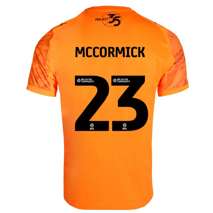 Danxen Mujer Camiseta Leo McCormick #23 Negro Naranja Portero Equipación 2025/26 La Camisa