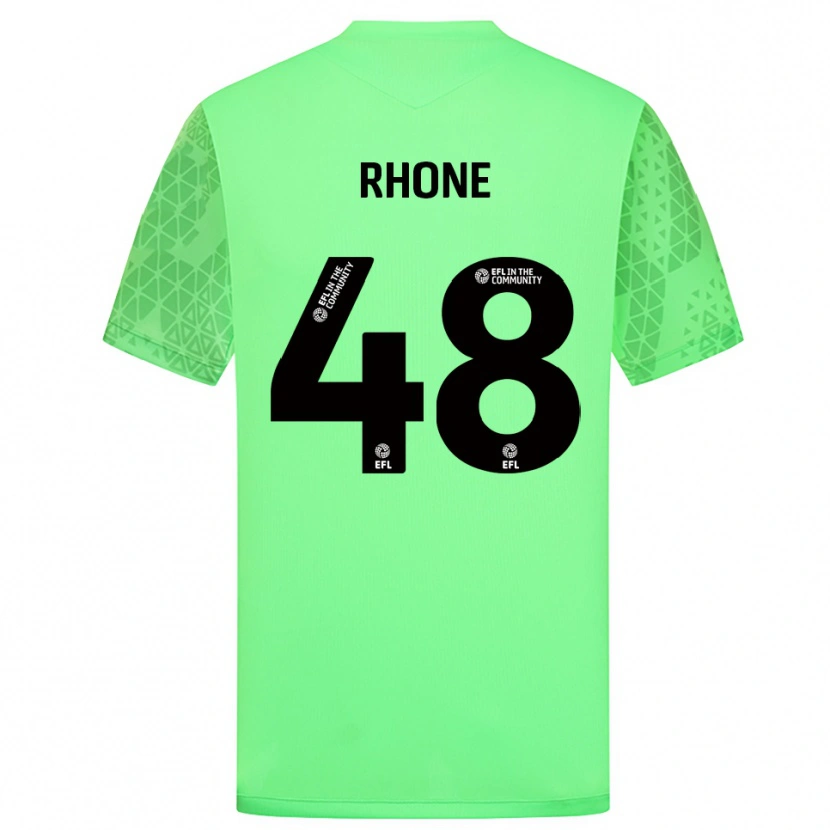 Danxen Mujer Camiseta Matthew Rowley #48 Verde Claro Portero Equipación 2025/26 La Camisa