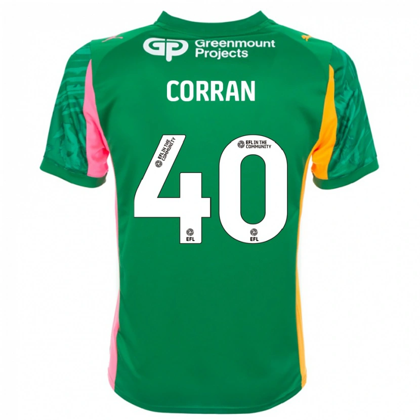 Danxen Mujer Camiseta Matthew Corran #40 Verde Rosa Naranja Portero Equipación 2025/26 La Camisa
