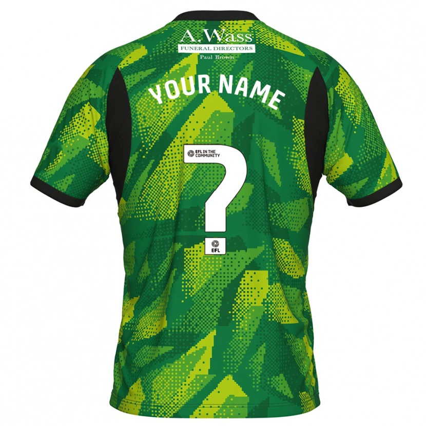 Danxen Mujer Camiseta Mansfield Town Verde Negro Portero Equipación 2025/26 La Camisa