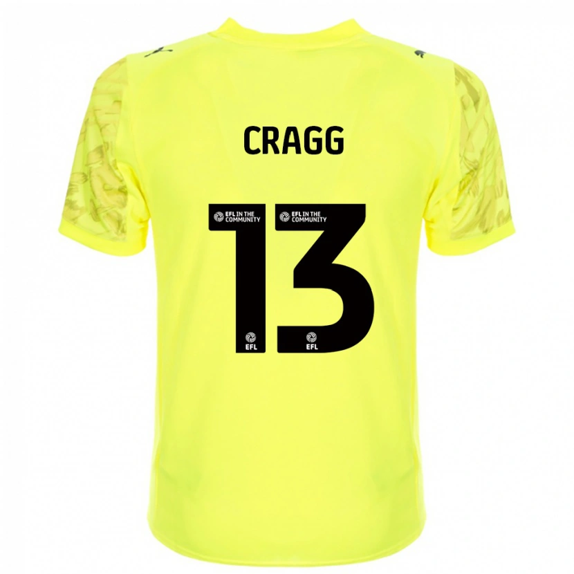 Danxen Mujer Camiseta Rio Cragg #13 Negro Amarillo Portero Equipación 2025/26 La Camisa