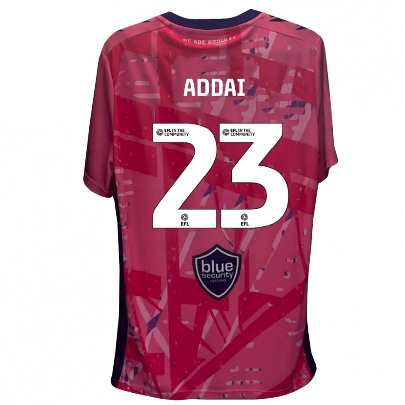 Danxen Mujer Camiseta Dillon Addai #23 Blanco Rosa Portero Equipación 2025/26 La Camisa
