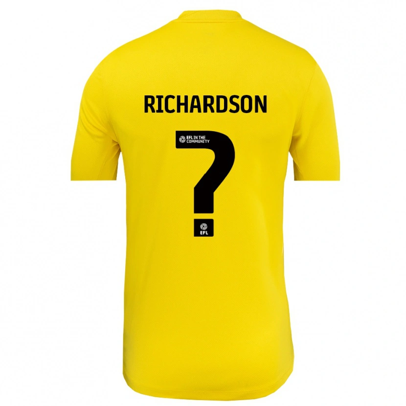 Danxen Mujer Camiseta Dani Richardson #0 Negro Amarillo Portero Equipación 2025/26 La Camisa