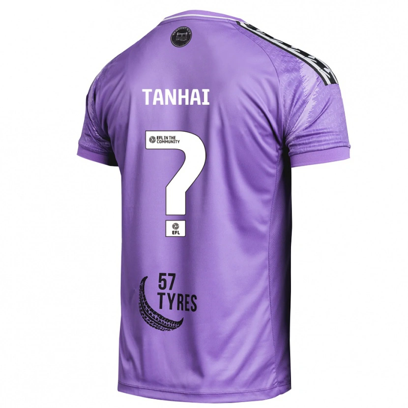 Danxen Mujer Camiseta Cassius Tanhai #0 Morado Claro Portero Equipación 2025/26 La Camisa