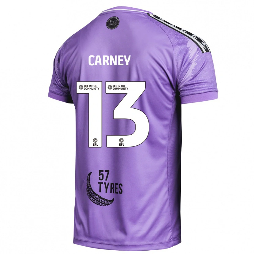 Danxen Mujer Camiseta Jacob Carney #13 Morado Claro Portero Equipación 2025/26 La Camisa