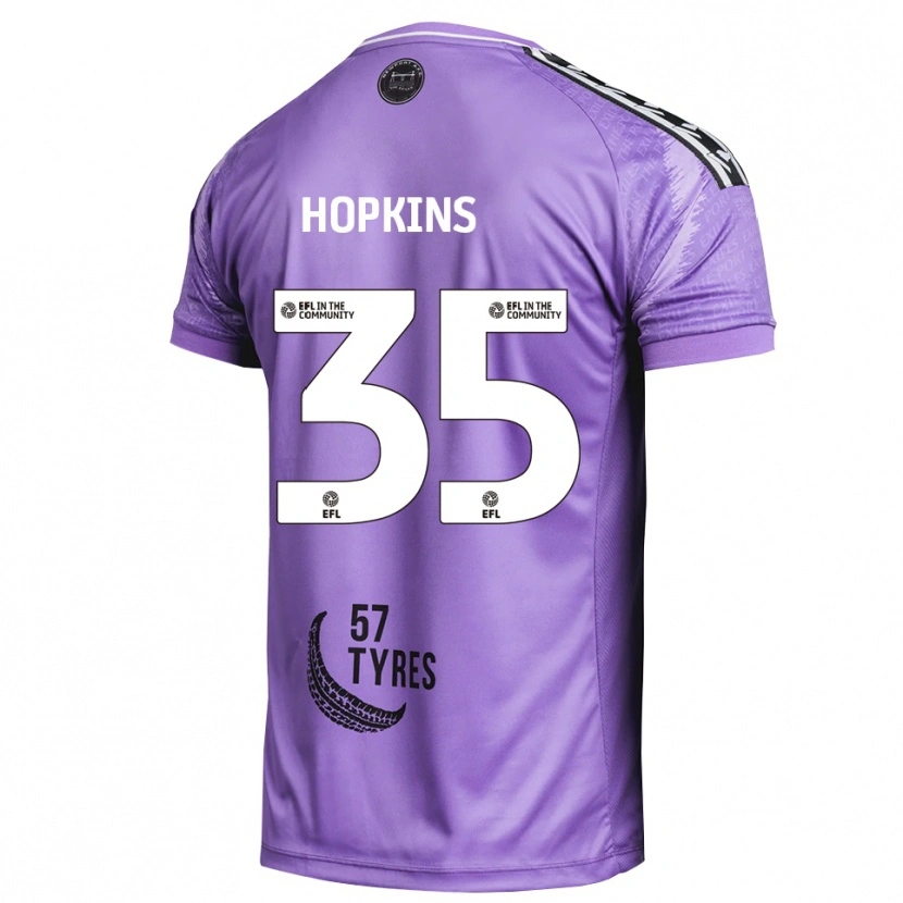 Danxen Mujer Camiseta Bailey Hopkins #35 Morado Claro Portero Equipación 2025/26 La Camisa