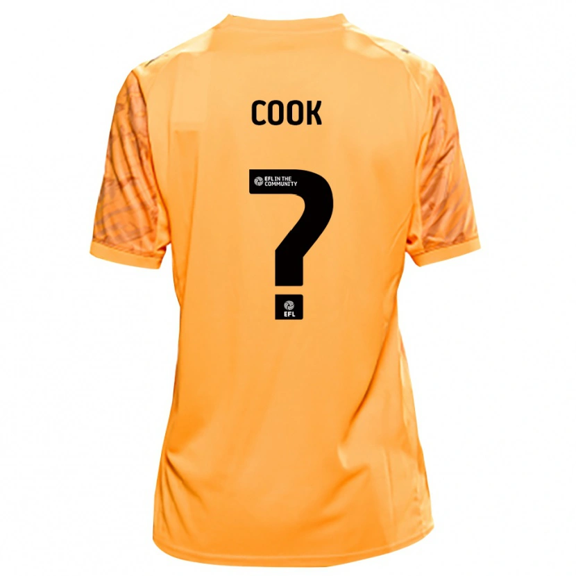 Danxen Mujer Camiseta Cook #0 Negro Naranja Portero Equipación 2025/26 La Camisa