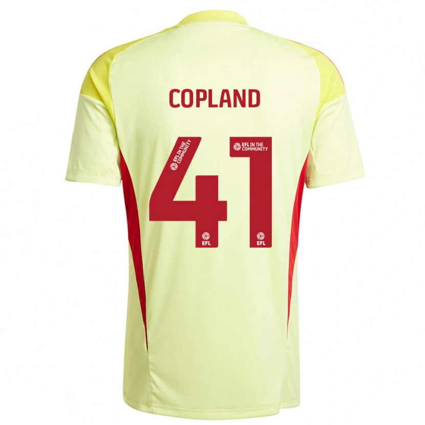 Danxen Mujer Camiseta Jack Copland #41 Amarillo Pálido Portero Equipación 2025/26 La Camisa