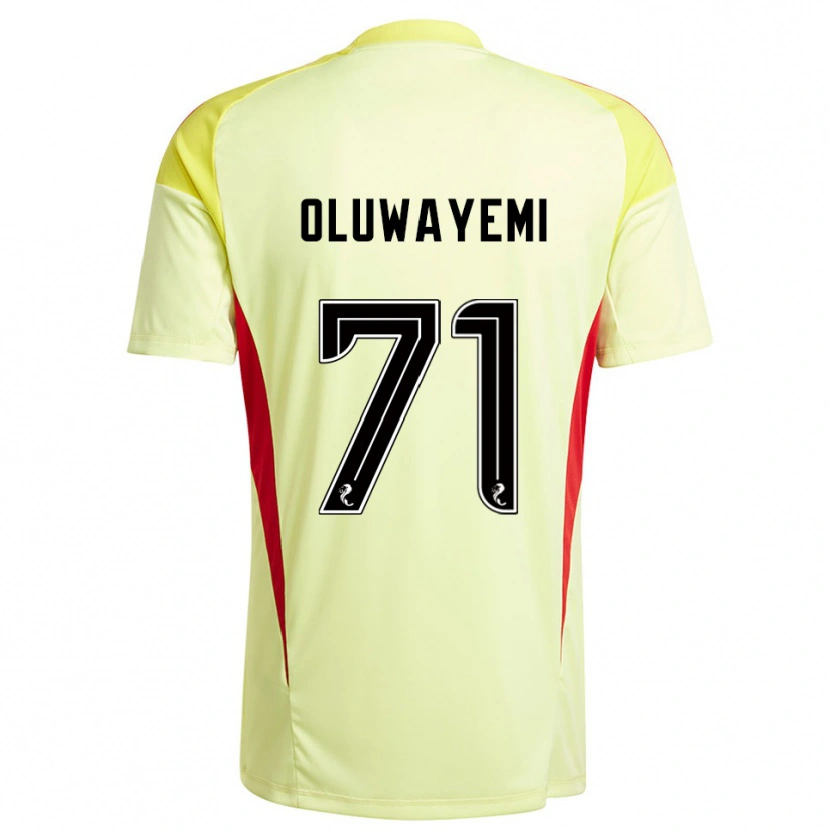 Danxen Mujer Camiseta Tobi Oluwayemi #71 Negro Rojo Amarillo Portero Equipación 2025/26 La Camisa
