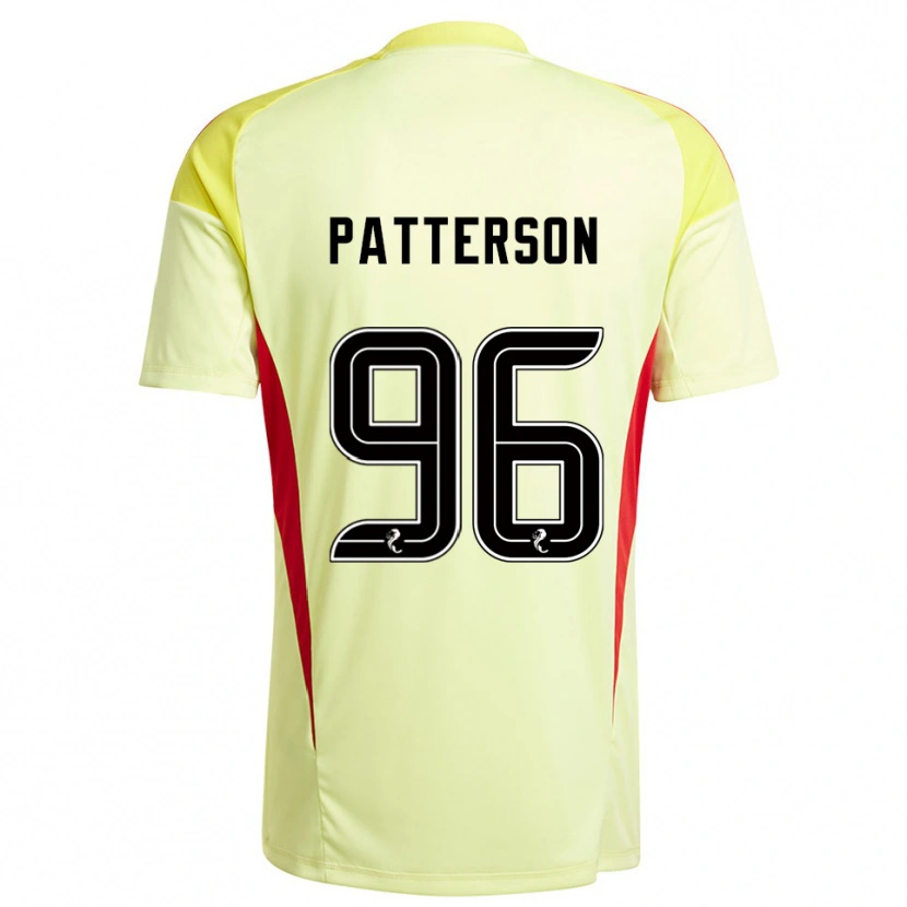 Danxen Mujer Camiseta Cameron Patterson #96 Negro Rojo Amarillo Portero Equipación 2025/26 La Camisa