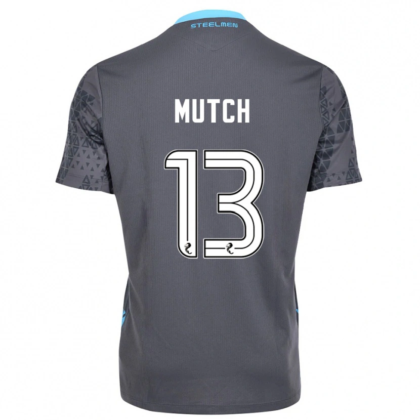 Danxen Mujer Camiseta Emily Mutch #13 Blanco Gris Portero Equipación 2025/26 La Camisa