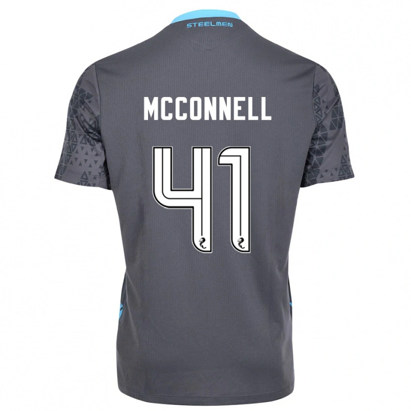 Danxen Mujer Camiseta Jack McConnell #41 Blanco Gris Portero Equipación 2025/26 La Camisa