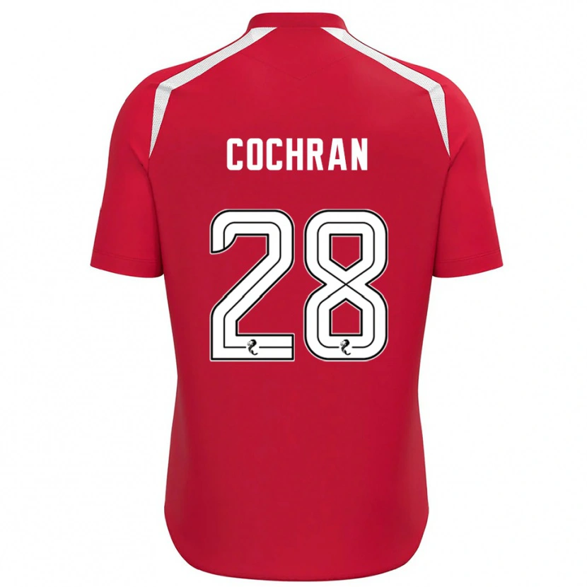 Danxen Mujer Camiseta Bobby Cochran #28 Blanco Rojo Portero Equipación 2025/26 La Camisa