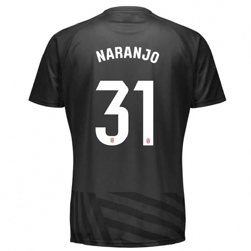Danxen Mujer Camiseta David Naranjo #31 Gris Negro Portero Equipación 2025/26 La Camisa