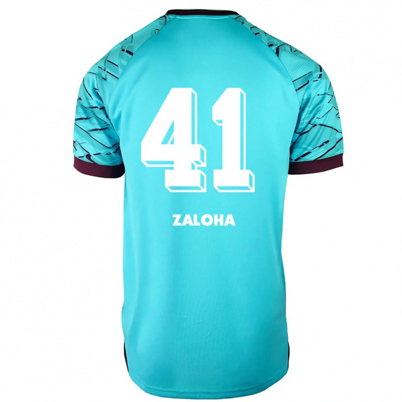 Danxen Mujer Camiseta Artem Zaloha #41 Azul Cielo Púrpura Portero Equipación 2025/26 La Camisa
