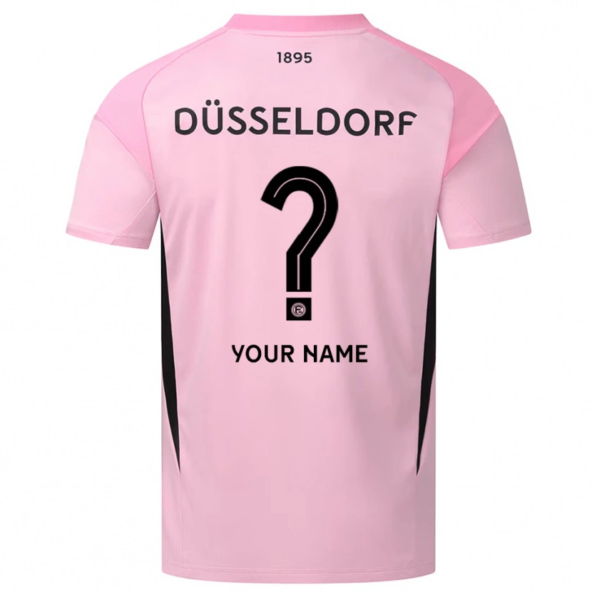 Danxen Mujer Camiseta Fortuna Düsseldorf Negro Rosa Portero Equipación 2025/26 La Camisa