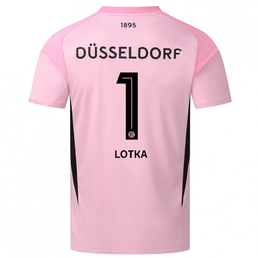 Danxen Mujer Camiseta Marcel Lotka #1 Negro Rosa Portero Equipación 2025/26 La Camisa