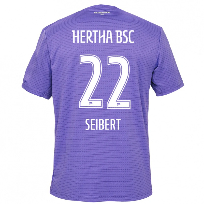 Danxen Mujer Camiseta Christian Seibert #22 Blanco Púrpura Portero Equipación 2025/26 La Camisa