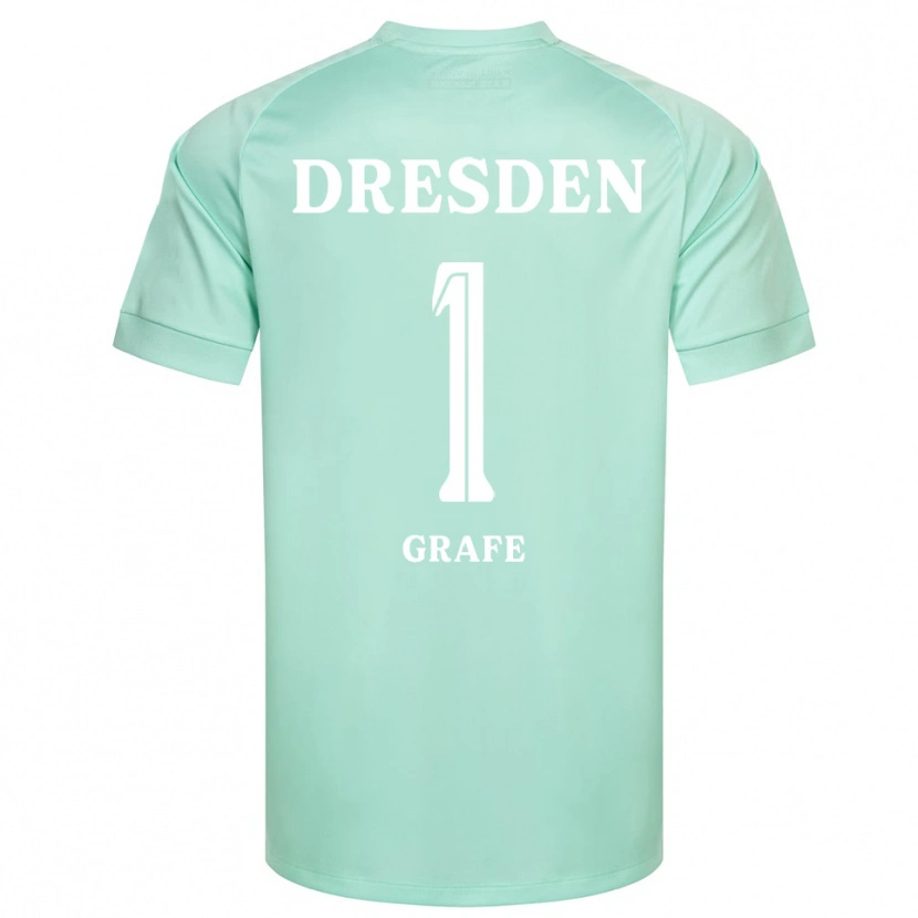 Danxen Mujer Camiseta Marlon Grafe #1 Blanco Verde Claro Portero Equipación 2025/26 La Camisa