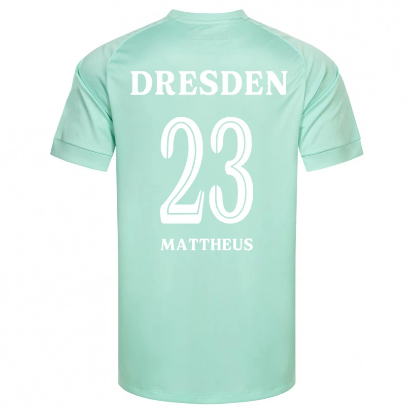 Danxen Mujer Camiseta Paul Mattheus #23 Blanco Verde Claro Portero Equipación 2025/26 La Camisa