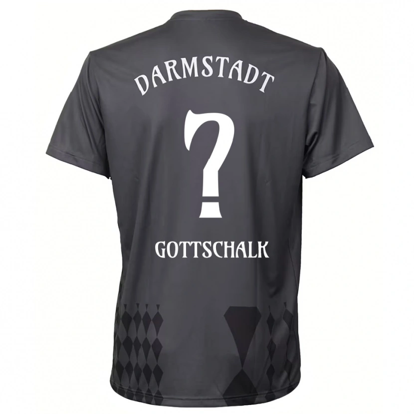 Danxen Mujer Camiseta Tian Gottschalk #0 Gris Oscuro Portero Equipación 2025/26 La Camisa
