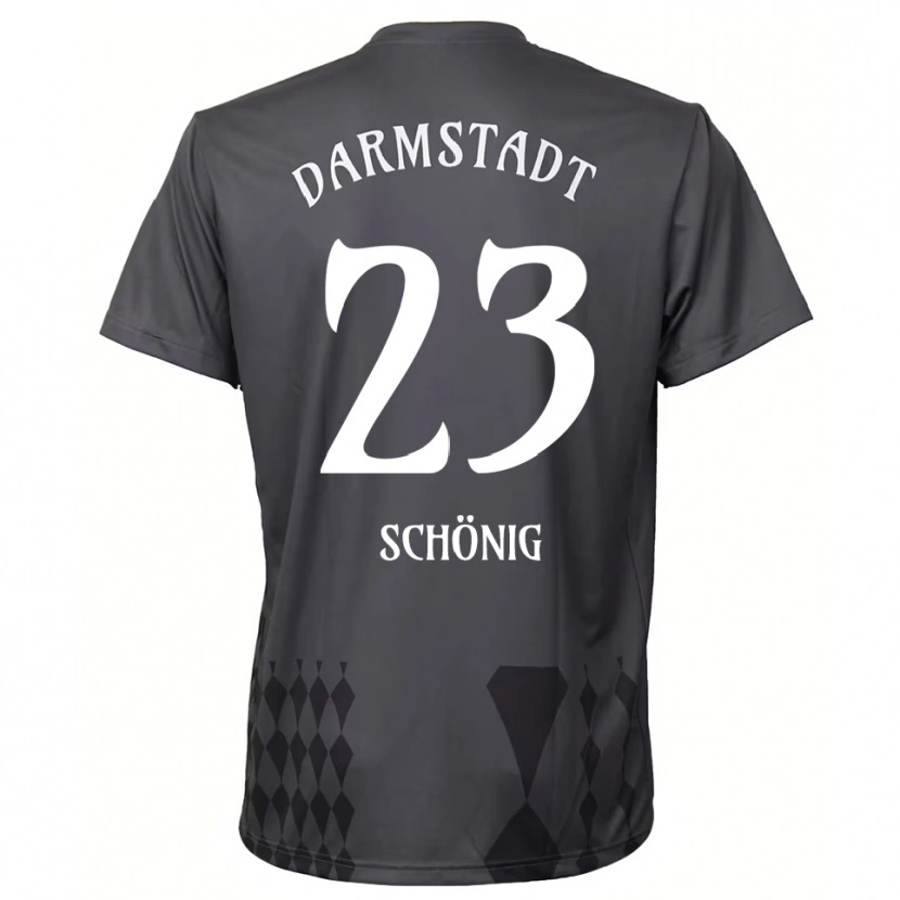 Danxen Mujer Camiseta Mauritius Schönig #23 Gris Oscuro Portero Equipación 2025/26 La Camisa