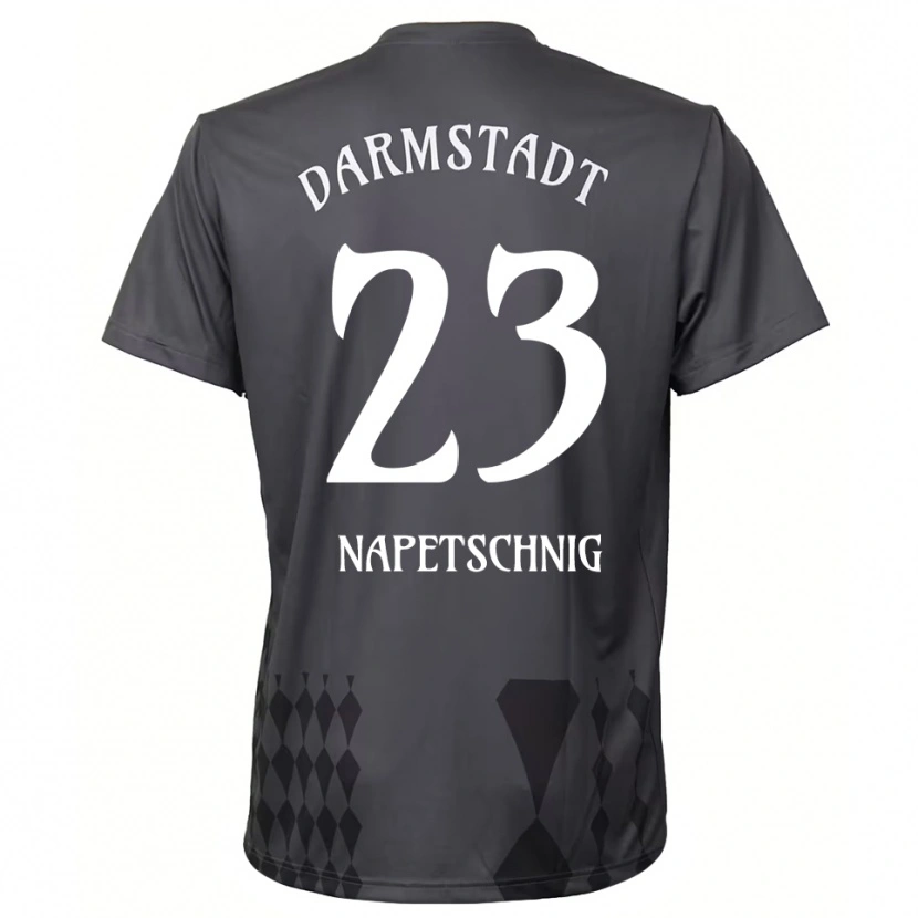 Danxen Mujer Camiseta Raphael Napetschnig #23 Gris Oscuro Portero Equipación 2025/26 La Camisa