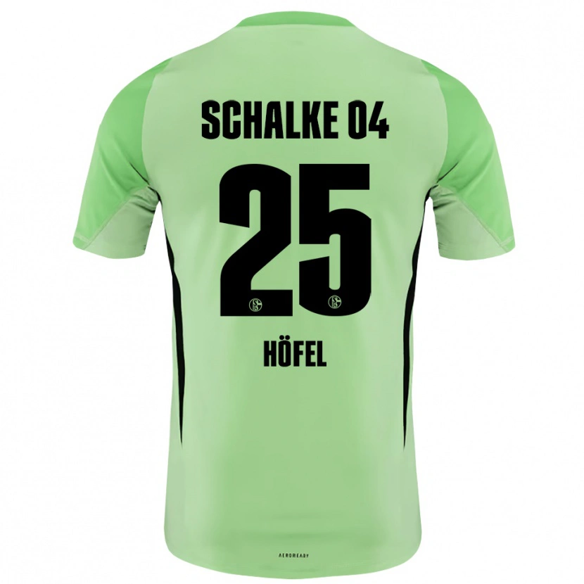 Danxen Mujer Camiseta Luca Höfel #25 Negro Verde Claro Portero Equipación 2025/26 La Camisa