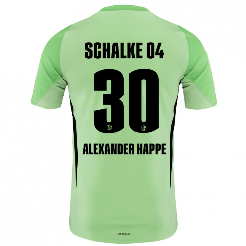 Danxen Mujer Camiseta Luca Alexander Happe #30 Negro Verde Claro Portero Equipación 2025/26 La Camisa